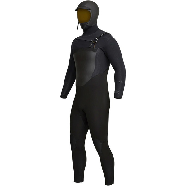 2023 Xcel Mens Drylock 5/4mm Hooded Chest Zip Wetsuit MC54DH20 - Black